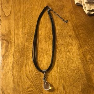 Silpada necklace with crystal drop.